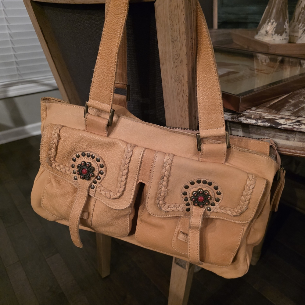 Elegant Tan Women's Satchel